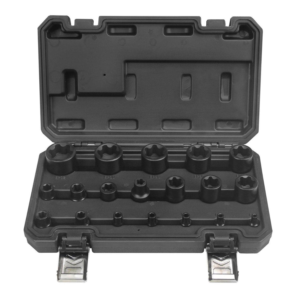 19pc External Torx Plus Socket Set 6 Point Ep4 To Ep32 4 In 3 8 1 2 Drive Alloy Steel E-torx Sockets For Automotive And Tesla