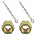 Caltric 2x Castle Nut With Cotter Pin Compatible Polaris Ranger 500 2x4 4x4 Hdpe Isrl 2020 2021 2022