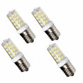 Hqrp 4-pack E17 Base 43 Smd 2835 Led Light Bulb Dimmable 110v Cool White Compatible With Microwave Refrigerator Kitchen Vent