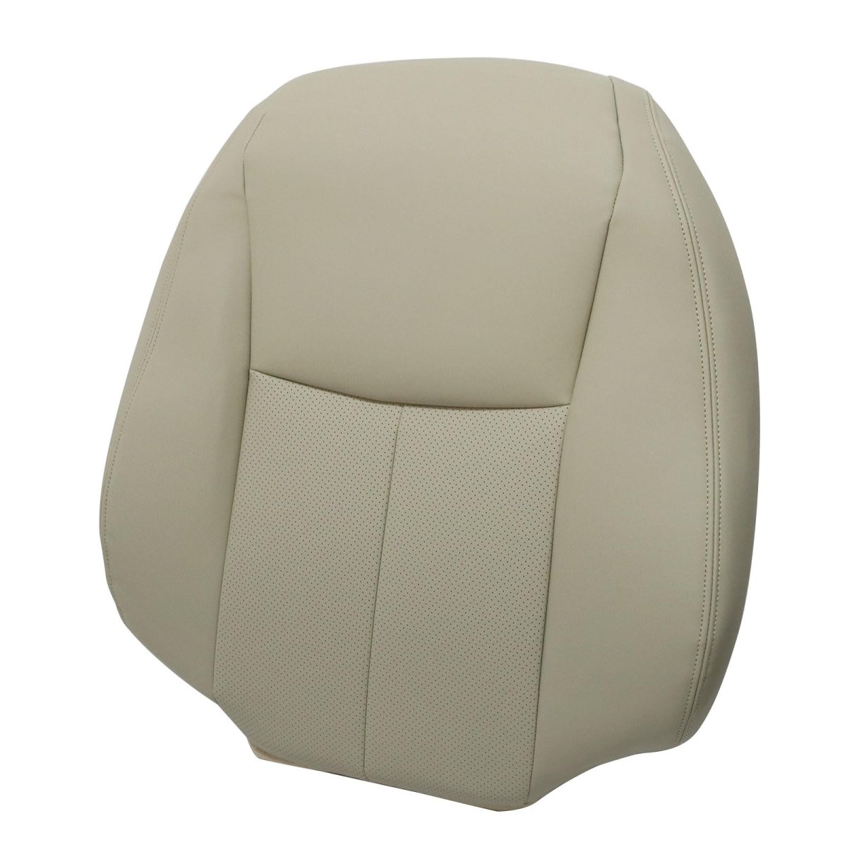 Perforated Leather Seat Cover Wheat Tan For Infiniti Q50 2014 2015 2016 2017 2018 2019 2020 Driver Or Passenger Side Top Lean