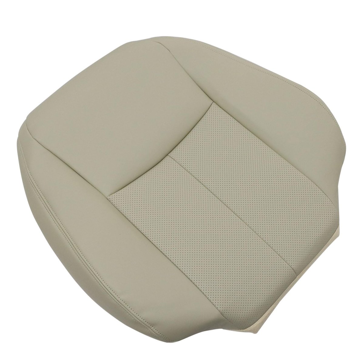 Perforated Leather Seat Cover Wheat Tan For Infiniti Q50 2014 2015 2016 2017 2018 2019 2020 Driver Or Passenger Side Top Lean