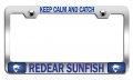 Keep Calm And Catch Redear Sunfish Fishing Chrome Metal License Plate Frame Tag Holder O38 