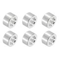 6pcs Aluminum Spacer 9 32 Od X 16 Id 3 Length Unthreaded Screw Standoff Bushing Plain Finish Round Metal For Screws Bolts And 