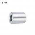 Uxcell 5pcs Aluminum Spacer 1 4 Bore X 2 Od 5 8 Length Screw Standoff Bushing Plain Finish Round Metal For Id Screws Bolts And