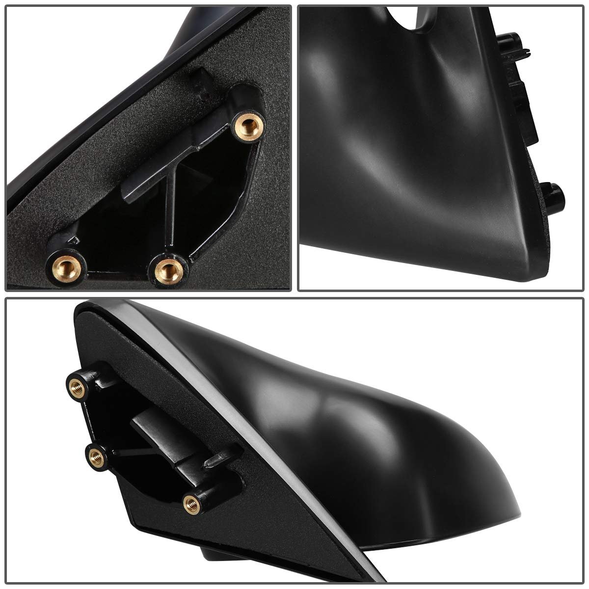 Manual Passenger Right Side View Door Mirror For Nissan Sentra 95-99 And 200sx 95-98 Ni1321114 Oe Style Black Paintable Convex