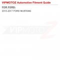 Vipmotoz Sequential Turn Signal Lights For 2015-2017 Ford Mustang 3-function Amber Red White Led Rear Bumper Reflector Light