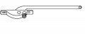 Stb Casement Window Operator Left Hand Face Mount Brown 9 Long Arm 