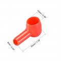 Uxcell Battery Terminal Insulating Rubber Protector Covers For 10mm 6mm Cable Red Black 1 Pair