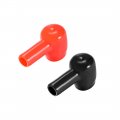 Uxcell Battery Terminal Insulating Rubber Protector Covers For 10mm 6mm Cable Red Black 1 Pair 