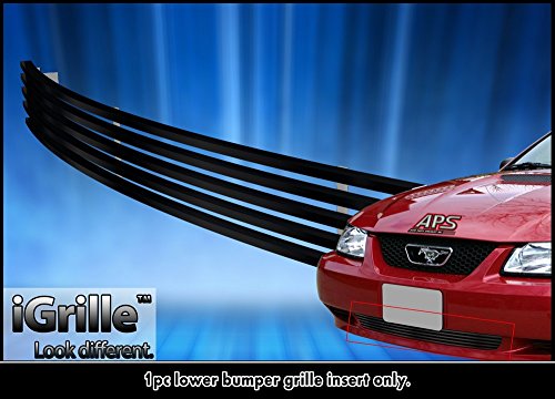 Matte Black Stainless Steel Egrille Billet Grille Grill For 99-04 Ford Mustang