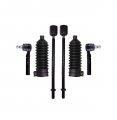 6 Pc Front Steering Kit 2 Inner Tie Rod Ends Outer Rack And Pinion Bellow Boots 