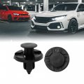 Uxcell 100pcs 8mm Hole Push Type Retainers Clips Bumpers Splash Guards Wheel Arch Plastic Rivets