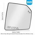 Hoypeyfiy Heated Blind Spot Detection System Mirror Side Replacement Ford 2015-2020 Replacement For F150 Fl3z17k707d Left-right