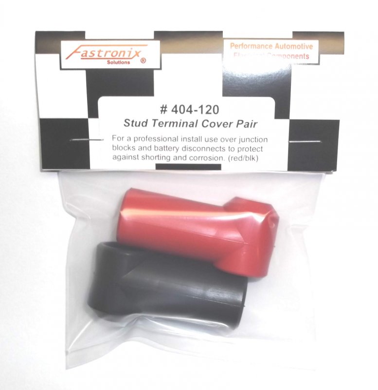 Fastronix 3 8 Stud Terminal Covers Red And Black