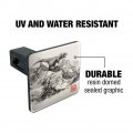 Tyrannosaurus Rex In Chinese Ink Painting Trex Tow Trailer Hitch Cover Plug Insert