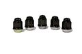 Black Lug Nut Set Of 5 In 1 2 -20 Steel Capped Fits Jeep Grand Cherokee Wj All Models 