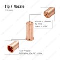 Plasma Extended Electrode Tip Kit Pr0064 Pd0063-10 For Eastwood Versa-cut 60amp Cutter Trafimet Cb70 Torch 15pcs