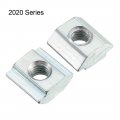 Uxcell Slide In T-nut M4 Threaded For 2020 Series Aluminum Extrusions Profile Pack Of 20