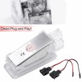 Njsbyl Golf Gti Mk5 Mk6 Led Door Welcome Lamp Compatible With Vw Passat B5 B6 Cc 4 5 6 Sharan Beetle Xenon White Courtesy Glove