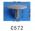 Autobahn88 Hood Trunk Molding Clip Compatible With Ford Oem N805315 Pack Of 20