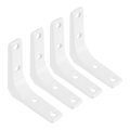 4pcs Floating Shelf Brackets 3 X Inch Heavy Duty Wall Supports Steel Joint Angle For Wood Shelves Cabinets Countertop Support 