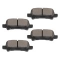 Rear D828 Semi-metal 4pcs W Hardware Disc Brake Pad Set 