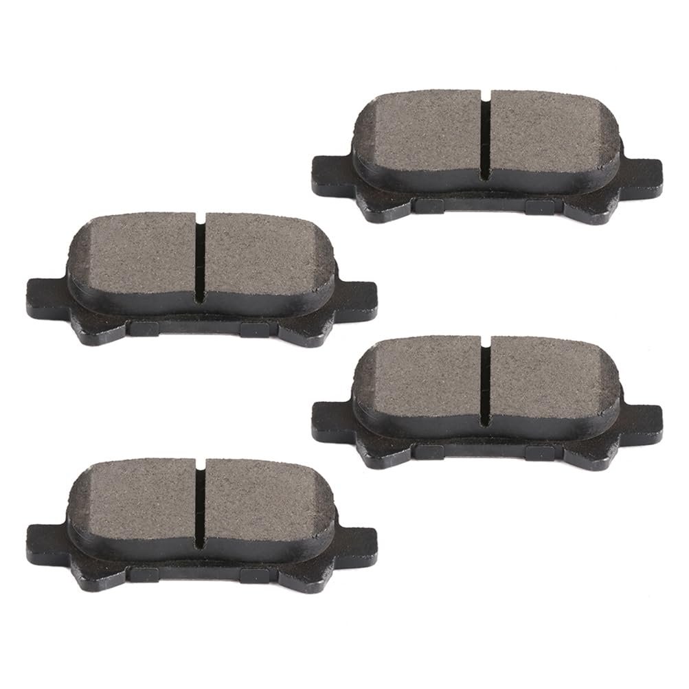 Rear D828 Semi-metal 4pcs W Hardware Disc Brake Pad Set
