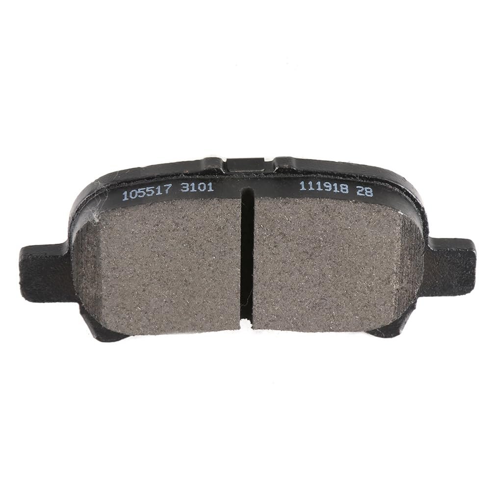 Rear D828 Semi-metal 4pcs W Hardware Disc Brake Pad Set