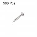 Uxcell Small Tiny Hardware Nails Carbon Steel 1 2x8mm Dxl For Diy Decorative Wooden Boxes Accessories Silver Tone 500pcs