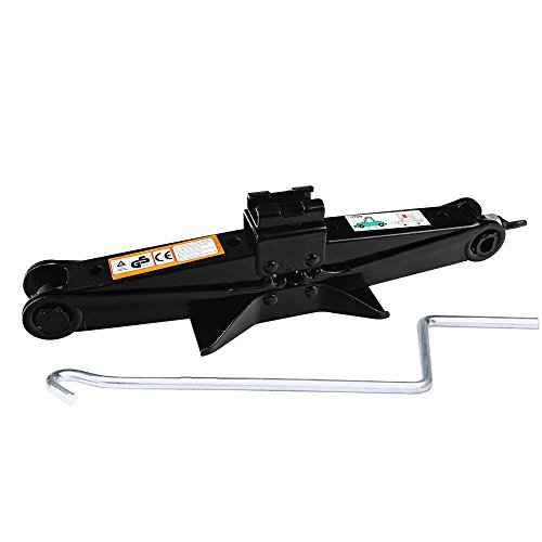 2 Ton Scissor Jack Manual Wind Up For Car Tires Lifting 385mm 15 Inch