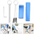 Iplusmile 1 Set Torch Tip Cleaner Carbon Carburetor Cleaning Needles Brushes With Wrench