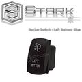 Stark Laser Etched Led Rocker Switch Dual Light 20a 12v On Off 5pin Blue Left Button Design