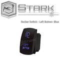 Stark Laser Etched Led Rocker Switch Dual Light 20a 12v On Off 5pin Blue Left Button Design 