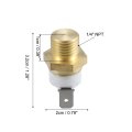 Universal Automotive Radiator Engine Cooling Fan Temperature Sensor Switch 1 4 In Npt 145 To 160 Degrees On And 124 Off