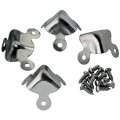 Nickel Plated Trunk Corners Rust-resistant Durable Furniture Protectors To Prevent Damage Add Flair Stylish Wooden Box Corner 