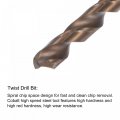 Uxcell 3 8-24 Unf Straight Flute Thread Tap And 8 4mm Twist Drill Bit Set M35 Cobalt High Speed Steel Machine Threading