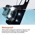 Usonline911 12v Led License Plate Lights With Bracket For Trailer Rv Truck Boat Chrome Housing