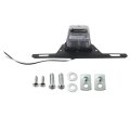 Usonline911 12v Led License Plate Lights With Bracket For Trailer Rv Truck Boat Chrome Housing