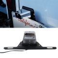 Usonline911 12v Led License Plate Lights With Bracket For Trailer Rv Truck Boat Chrome Housing