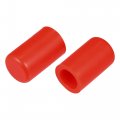 X Autohaux 5 Pcs 12mm 0 47 Silicone Hose Cap Intake Vacuum Tube End Plug For Car Red
