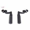 Httmt- Black Dominator Cnc Footpeg Footstep Kit 1 25 W Arched Mounting Bracket Compatible With Any Motorcycle Japanese