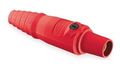 Hubbell Wiring Systems Hbl300fr Tpe Single Pole Female Plug 300 Amp 600vac 250vdc Number 4 2 0 Cable Size Red 