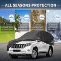 Waterproof Car Cover For Toyota Land Cruiser Outdoor Sun Rain Snow Hail Protection With Left Side Door Zipper And Aluminum Film