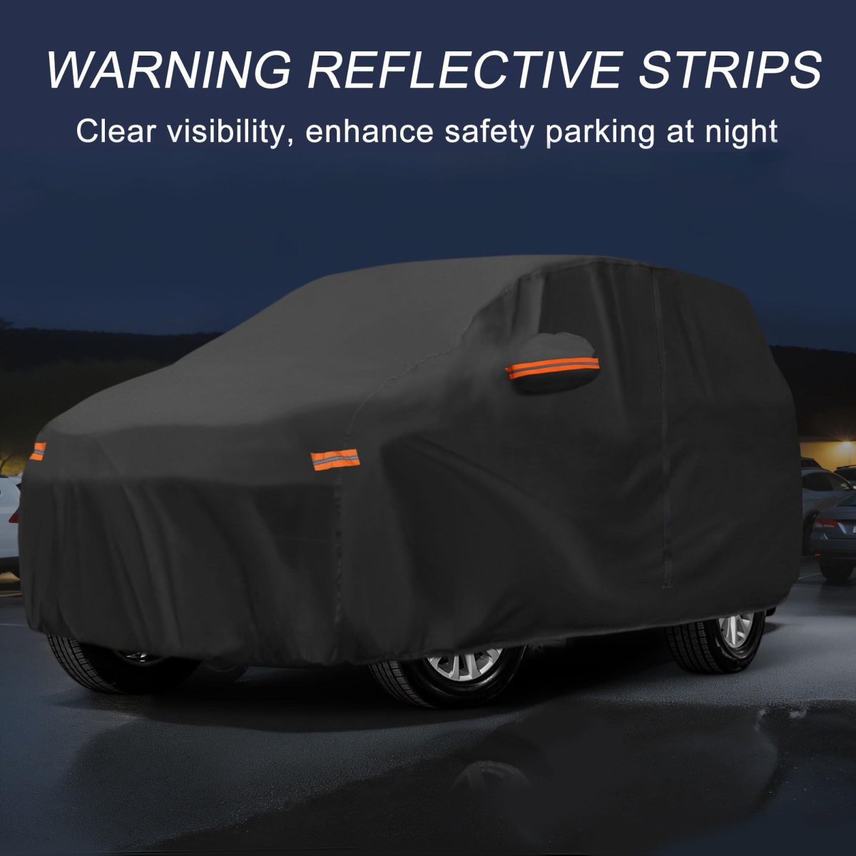 Waterproof Car Cover For Toyota Land Cruiser Outdoor Sun Rain Snow Hail Protection With Left Side Door Zipper And Aluminum Film
