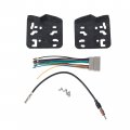 Ecotric Radio Double Din Stereo Dash Kit W Wire Harness Antenna Adapter For 2002-2005 Dodge Ram 1500 2500 3500 Black-with