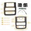 Ecotric Radio Double Din Stereo Dash Kit W Wire Harness Antenna Adapter For 2002-2005 Dodge Ram 1500 2500 3500 Black-with