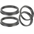 Wheel Hub Centric Rings 66 6mm To 57 1mm Black Plastic Hubrings 6 Od 1 Id 4pcs 