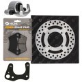 Niche Front Left Brake Rotor Caliper Pad Kit For Polaris Ranger 570 800 Etx Ace 500