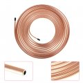 Wflnhb 1 4 25 Ft Steel Zinc Copper Nickel Coil Roll Brake Line Tubing Kit
