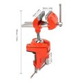 Vise Table Clamp Mini 360a Rotating Adjustable 70mm Jaw Width For Workbench Metal Processing Solid Plate Base